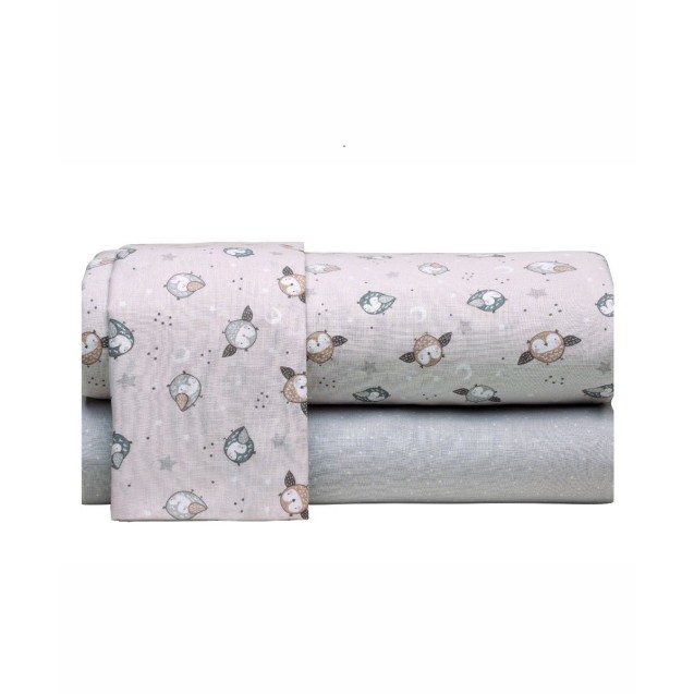 Σετ Παιδικά Σεντόνια Μονά 3 Τεμαχίων Kentia Duviri 160x245 Σετ Παιδικά Σεντόνια Μονά 3 Τεμαχίων Kentia Duviri 160x245