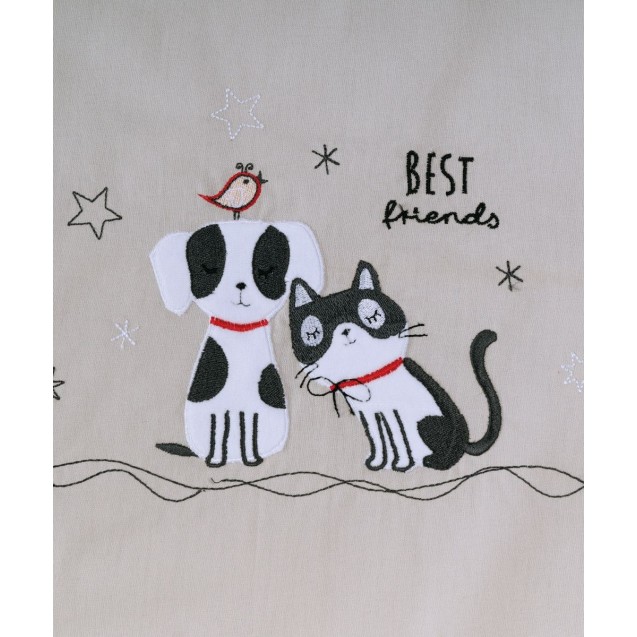Σετ Σεντόνια Κούνιας 3 Τεμαχίων Kentia Friends 120x160 Σετ Σεντόνια Κούνιας 3 Τεμαχίων Kentia Friends 120x160