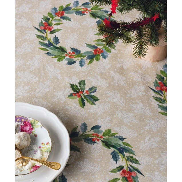 Τραπεζομάντηλο Kentia Snow 2428 135x180 Τραπεζομάντηλο Kentia Snow 2428 135x180
