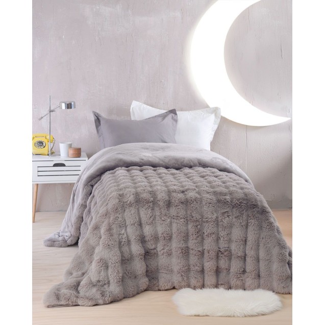 Κουβερτοπάπλωμα Υπέρδιπλο Rythmos Luxe Γκρι 220x240 Κουβερτοπάπλωμα Υπέρδιπλο Rythmos Luxe Γκρι 220x240