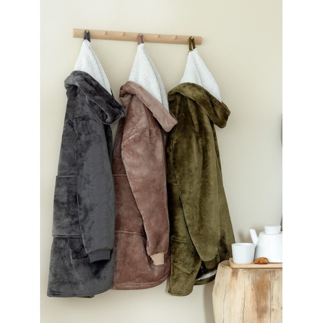 Κουβέρτα Καναπέ με Γούνα Sherpa Palamaiki Huhu/2 90X100 Khaki Κουβέρτα Καναπέ με Γούνα Sherpa Palamaiki Huhu/2 90X100 Khaki