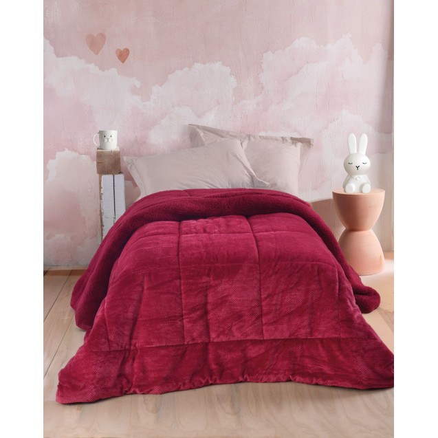 Κουβερτοπάπλωμα Υπέρδιπλο Rythmos Tilty Μπορντο Burgundy 220x240 Κουβερτοπάπλωμα Υπέρδιπλο Rythmos Tilty Μπορντο Burgundy 220x240