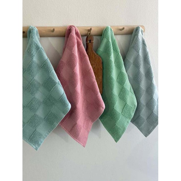Σετ Πετσέτες Κουζίνας 2 Τεμαχίων Palamaiki 40X60 Suki Pink Σετ Πετσέτες Κουζίνας 2 Τεμαχίων Palamaiki 40X60 Suki Pink