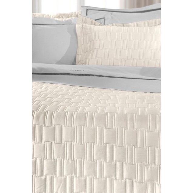 Σετ Κουβερλί King Size 3 Τεμαχίων Guy Laroche Brick Ivory 240x250 Σετ Κουβερλί King Size 3 Τεμαχίων Guy Laroche Brick Ivory 240x250