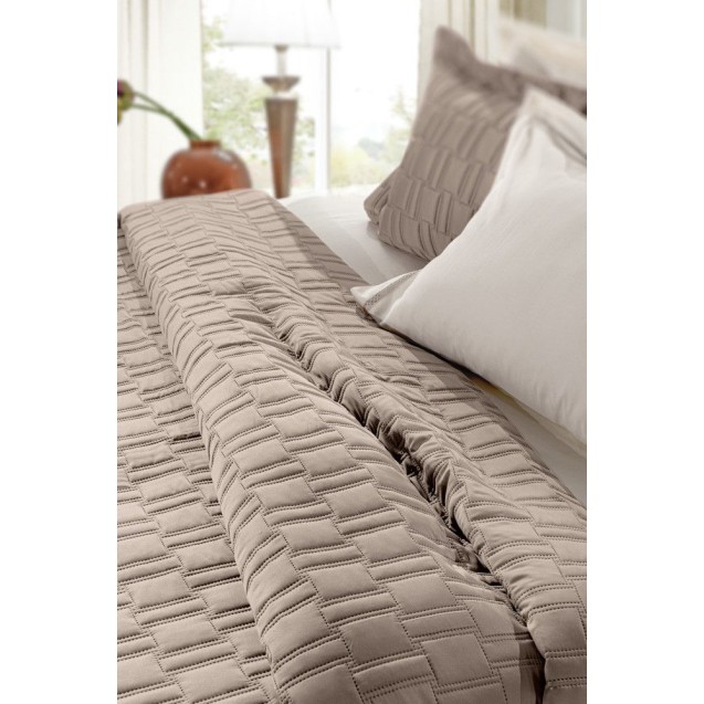 Σετ Κουβερλί King Size 3 Τεμαχίων Guy Laroche Brick Taupe 240x250 Σετ Κουβερλί King Size 3 Τεμαχίων Guy Laroche Brick Taupe 240x250