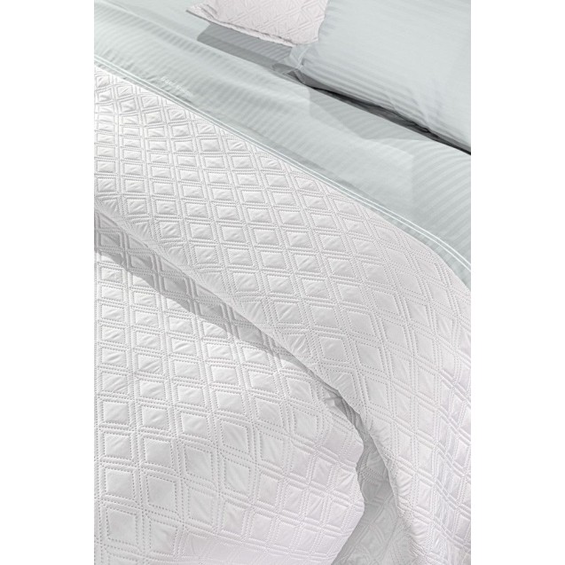 Σετ Κουβερλί King Size 3 Τεμαχίων Guy Laroche Honour White 240x250 Σετ Κουβερλί King Size 3 Τεμαχίων Guy Laroche Honour White 240x250