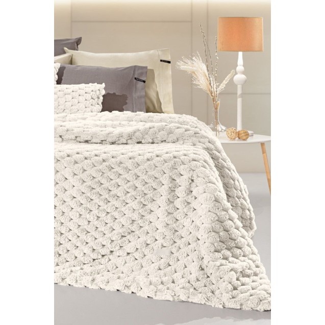 Κουβέρτα Γούνινη Υπέρδιπλη Guy LarocheElixir Ivory 260x240 Κουβέρτα Γούνινη Υπέρδιπλη Guy LarocheElixir Ivory 260x240