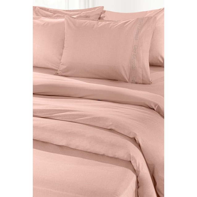 Παπλωματοθήκη Μονή Guy Laroche Color Plus Coral 165X225 Παπλωματοθήκη Μονή Guy Laroche Color Plus Coral 165X225