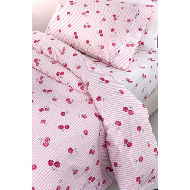 Σετ Παιδικά Σεντόνια Μονά 3 Τεμαχίων Guy Laroche Cherries 165x250 Σετ Παιδικά Σεντόνια Μονά 3 Τεμαχίων Guy Laroche Cherries 165x250