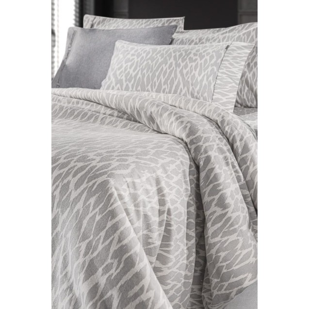 Σετ Σεντόνια Φανελένια Μονά 3 Τεμαχίων Guy Laroche Magma Silver 170x265 Σετ Σεντόνια Φανελένια Μονά 3 Τεμαχίων Guy Laroche Magma Silver 170x265