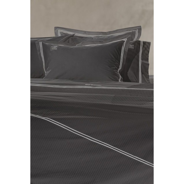 Σετ Σεντόνια King Size 4 Τεμαχίων Guy Laroche Nice Anthracite Silver 270x280 Σετ Σεντόνια King Size 4 Τεμαχίων Guy Laroche Nice Anthracite Silver 270x280