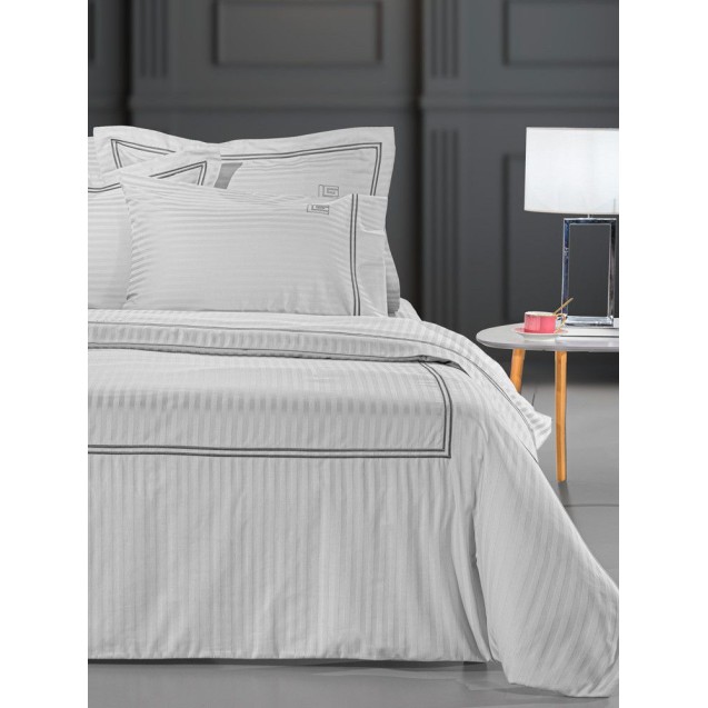 Σετ Σεντόνια King Size 4 Τεμαχίων Guy Laroche Nice Cement D.Silver 270x280 Σετ Σεντόνια King Size 4 Τεμαχίων Guy Laroche Nice Cement D.Silver 270x280