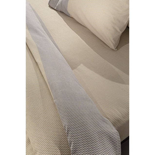 Σετ Σεντόνια Φανελένια Μονά 3 Τεμαχίων Guy Laroche Verona Taupe 170x265 Σετ Σεντόνια Φανελένια Μονά 3 Τεμαχίων Guy Laroche Verona Taupe 170x265