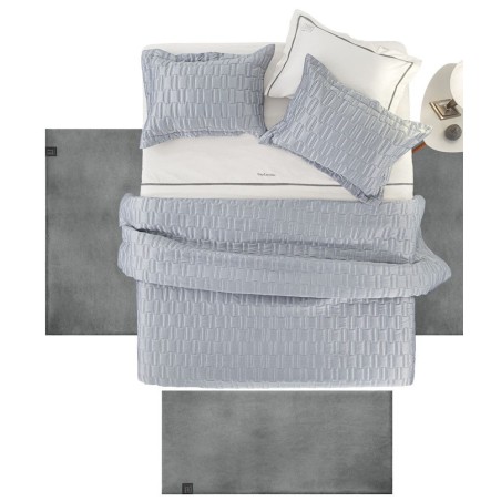 Σετ Χαλιά Κρεβατοκάμαρας 3 Τεμαχίων Guy Laroche Alpaca Anthracite 60x120(x2)+60x180(x1)