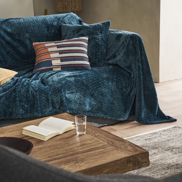 Ριχτάρι Πολυθρόνας Gofis Home Julien Marine Blue 114/01 190x190 Ριχτάρι Πολυθρόνας Gofis Home Julien Marine Blue 114/01 190x190
