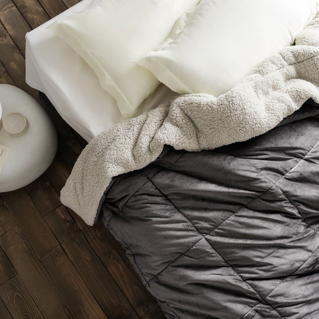Κουβερτοπάπλωμα Υπέρδιπλο με Γούνα Gofis Home Teddy Mystic Grey 407/48 235x245 Κουβερτοπάπλωμα Υπέρδιπλο με Γούνα Gofis Home Teddy Mystic Grey 407/48 235x245