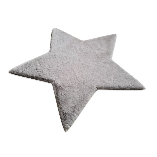 Χαλί New Plan Puffy Fc6 Light Grey Star Antislip 160x160 Χαλί New Plan Puffy Fc6 Light Grey Star Antislip 160x160