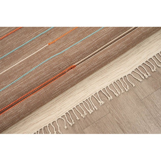 Χαλί New Plan Ribella Χειροποιητο 600 Brown 070x190 Χαλί New Plan Ribella Χειροποιητο 600 Brown 070x190