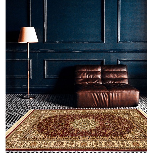 Χαλί New Plan Persia 1019 Burgundy Με Κροσσι 160x230 Χαλί New Plan Persia 1019 Burgundy Με Κροσσι 160x230