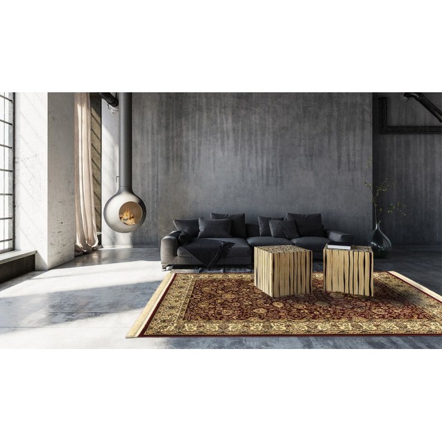 Χαλί New Plan Persia 1533 Burgundy Με Κροσσι 200x290 Χαλί New Plan Persia 1533 Burgundy Με Κροσσι 200x290