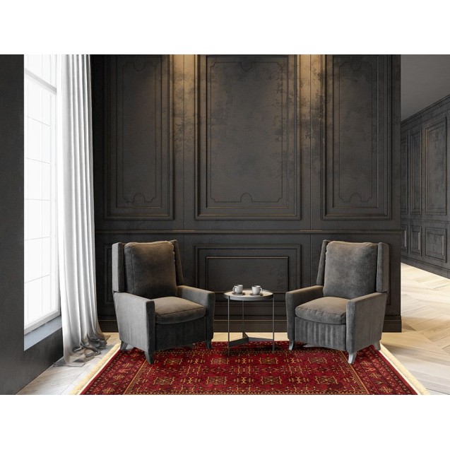 Χαλί New Plan Persia 315 Burgundy Με Κροσσι 160x230 Χαλί New Plan Persia 315 Burgundy Με Κροσσι 160x230
