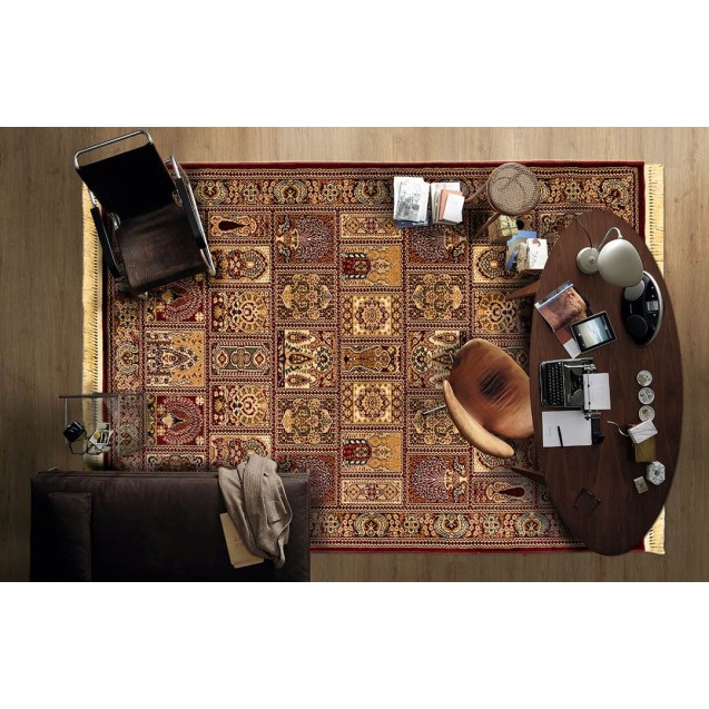Χαλί New Plan Persia 6283 Burgundy Με Κροσσι 200x290 Χαλί New Plan Persia 6283 Burgundy Με Κροσσι 200x290