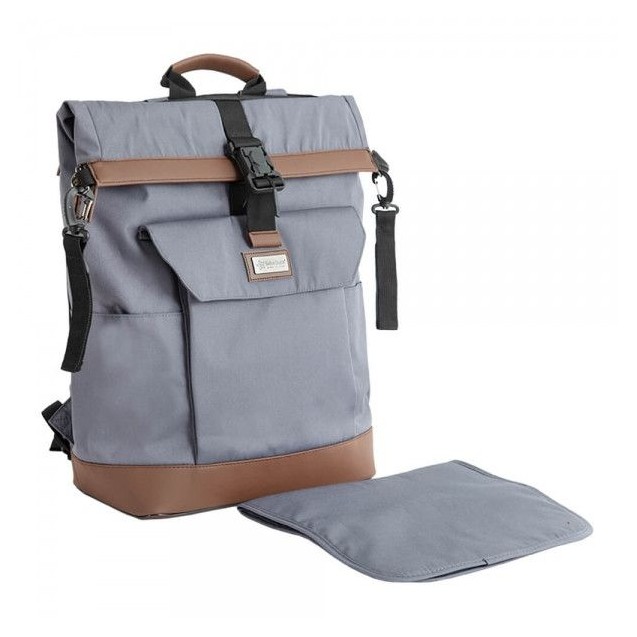 Τσάντα πλάτης - Αλλαξιέρα Bebe Stars Grey 595-182 Τσάντα πλάτης - Αλλαξιέρα Bebe Stars Grey 595-182