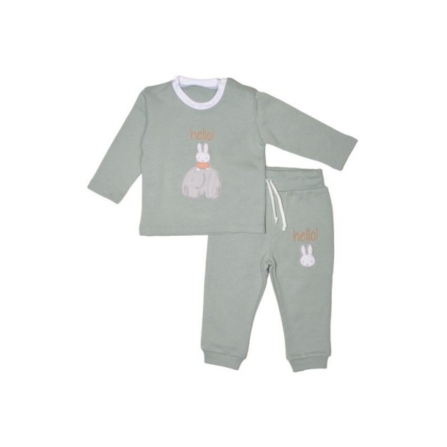 Miffy Des.63 Σετ Φόρμας 2Τ Μέντα 12 Mηνών/80Cm Miffy Des.63 Σετ Φόρμας 2Τ Μέντα 12 Mηνών/80Cm