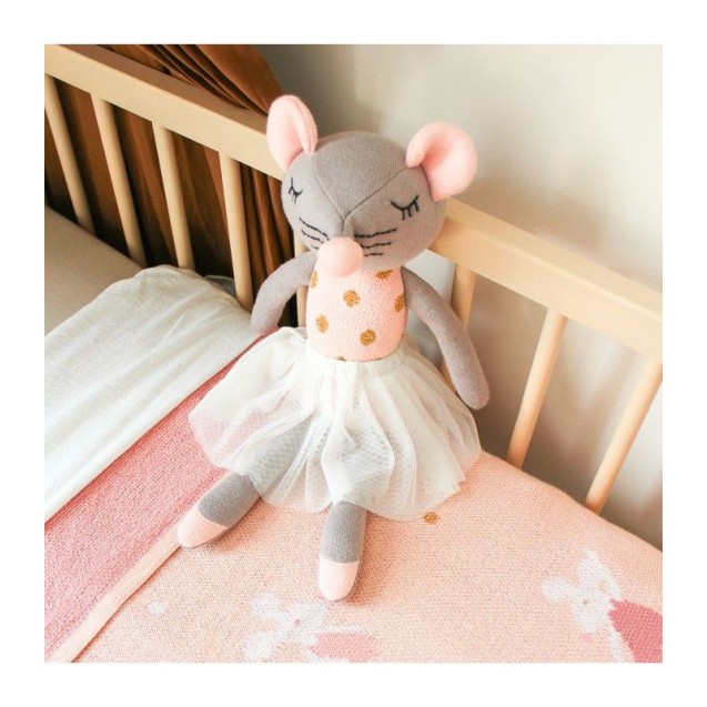Κουβερτα Ζακαρ 80Χ100 Ποντικι 100% Cotton Kidzroom Κουβερτα Ζακαρ 80Χ100 Ποντικι 100% Cotton Kidzroom