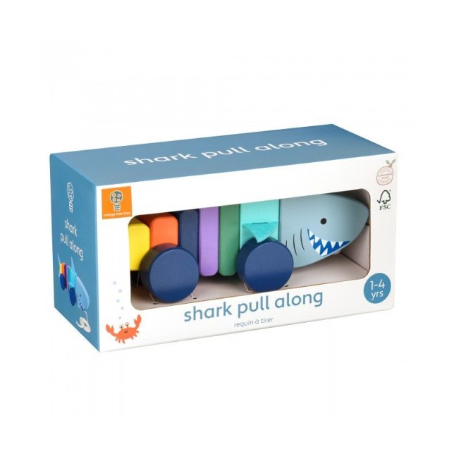 Καρχαρίας Συρόμενο Ξύλινο Παιχνίδι Orange Tree Toys Καρχαρίας Συρόμενο Ξύλινο Παιχνίδι Orange Tree Toys