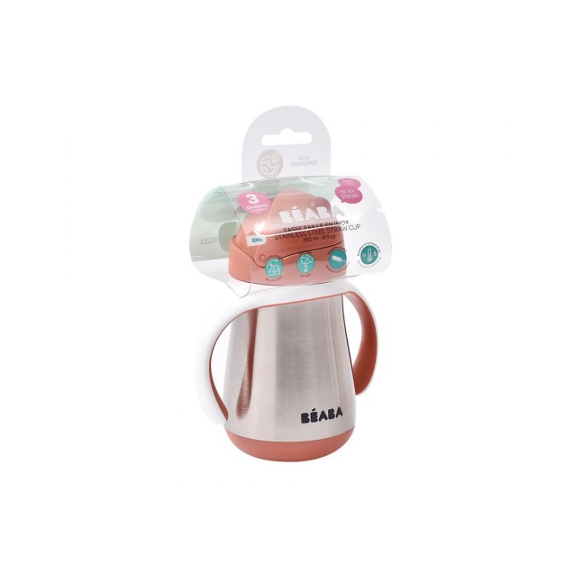 Μπουκάλι Θερμός Ανοξείδωτο Με Λαβές 250ml +8μ Terracotta BR78726 Μπουκάλι Θερμός Ανοξείδωτο Με Λαβές 250ml +8μ Terracotta BR78726