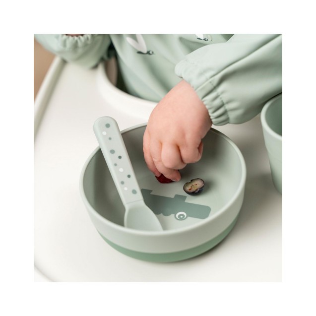 Παιδικό Μπωλ Με Αντιολισθιτική Βάση Happy Clouds Green BR77711 Παιδικό Μπωλ Με Αντιολισθιτική Βάση Happy Clouds Green BR77711