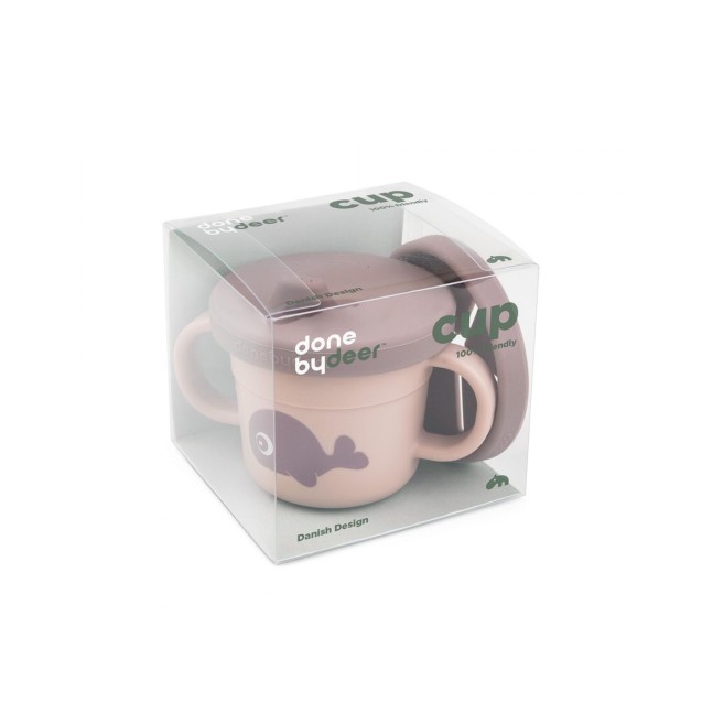 Ποτήρι Done By Deer Με Λαβές Και Στόμιο + Snack Cup Wally Powder BR78102 Ποτήρι Done By Deer Με Λαβές Και Στόμιο + Snack Cup Wally Powder BR78102