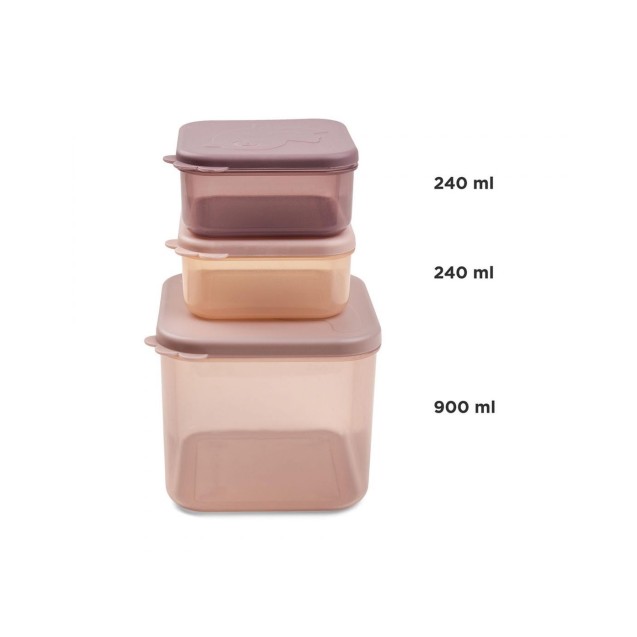 Δοχείο Αποθήκευσης Φαγητού Done By Deer Elphee Powder 2Τεμ 900ml & 240ml BR77645 Δοχείο Αποθήκευσης Φαγητού Done By Deer Elphee Powder 2Τεμ 900ml & 240ml BR77645