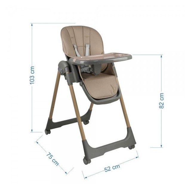 Καρέκλα Φαγητού Bebe Stars Milk Beige 866-182 Καρέκλα Φαγητού Bebe Stars Milk Beige 866-182