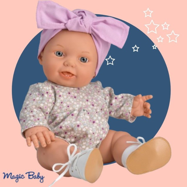 Κούκλα Magic Baby Rose Με Κορμάκι Και Ροζ Κορδέλα 33εκ. MB34107 Κούκλα Magic Baby Rose Με Κορμάκι Και Ροζ Κορδέλα 33εκ. MB34107