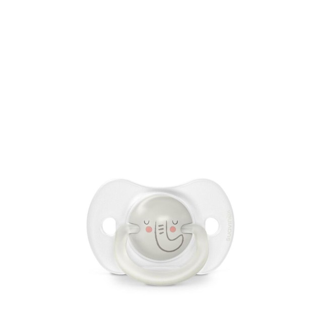 Πιπίλα Φυσιολογική SX PRO Σιλικόνη Night&Day 6-18μ Elephant 2τεμ Suavinex Πιπίλα Φυσιολογική SX PRO Σιλικόνη Night&Day 6-18μ Elephant 2τεμ Suavinex