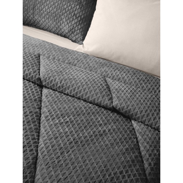Κουβερτοπάπλωμα Υπέρδιπλο Saint Clair Baroque Carbon 220x240 Κουβερτοπάπλωμα Υπέρδιπλο Saint Clair Baroque Carbon 220x240