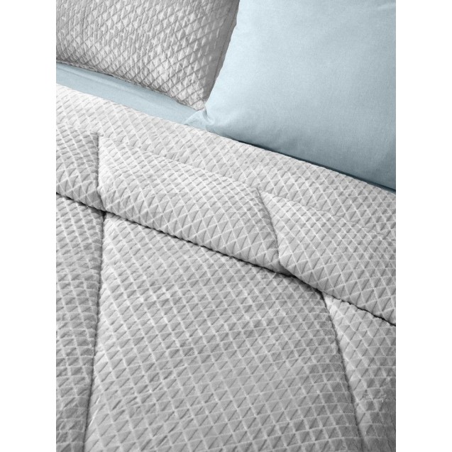 Κουβερτοπάπλωμα Ημίδιπλο Saint Clair Baroque Silver 180x240 Κουβερτοπάπλωμα Ημίδιπλο Saint Clair Baroque Silver 180x240