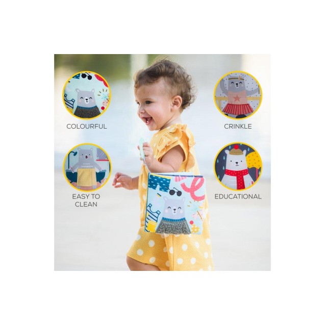 Μαλακό Βιβλίο Δραστηριότητων Taf Toys What does Paul wear book T-12605 Μαλακό Βιβλίο Δραστηριότητων Taf Toys What does Paul wear book T-12605