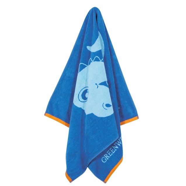 Παιδική Πετσέτα Θαλάσσης Greenwich Polo Club 4076 Blue 70x140 Παιδική Πετσέτα Θαλάσσης Greenwich Polo Club 4076 Blue 70x140