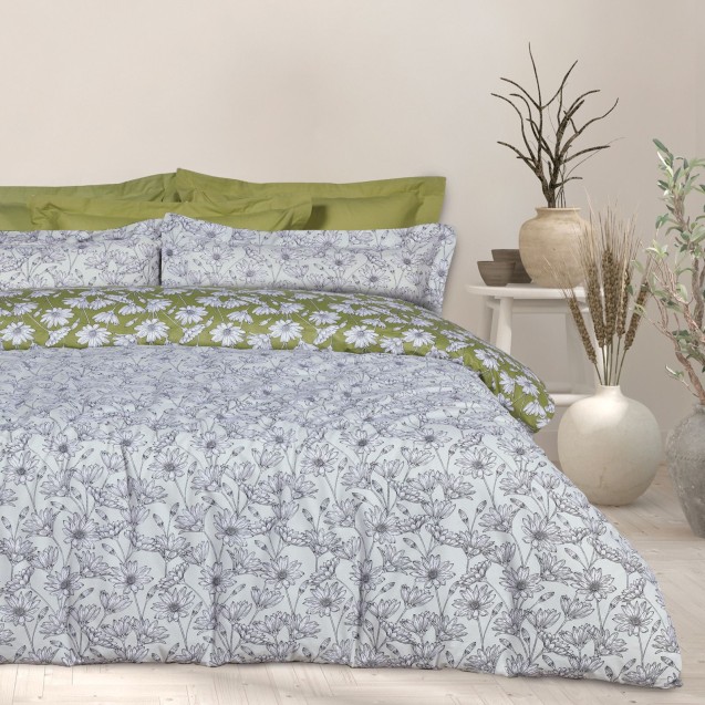 Σετ Σεντόνια Μονά 3 Τεμαχίων Das Home 9670 Ivory- Olive 170x260 Σετ Σεντόνια Μονά 3 Τεμαχίων Das Home 9670 Ivory- Olive 170x260