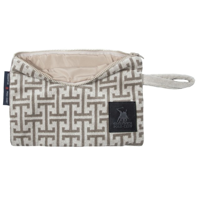 Νεσεσέρ Παραλίας Greenwich Polo Club 4006 Grey- Taupe 22x30 Νεσεσέρ Παραλίας Greenwich Polo Club 4006 Grey- Taupe 22x30