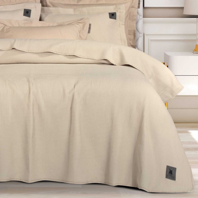 Κουβερλί Μονό Greenwich Polo Club 3495 Beige 160x240 Κουβερλί Μονό Greenwich Polo Club 3495 Beige 160x240