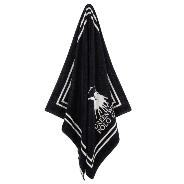 Πετσέτα Θαλάσσης Greenwich Polo Club 4049 Black- Cream 90x170 Πετσέτα Θαλάσσης Greenwich Polo Club 4049 Black- Cream 90x170