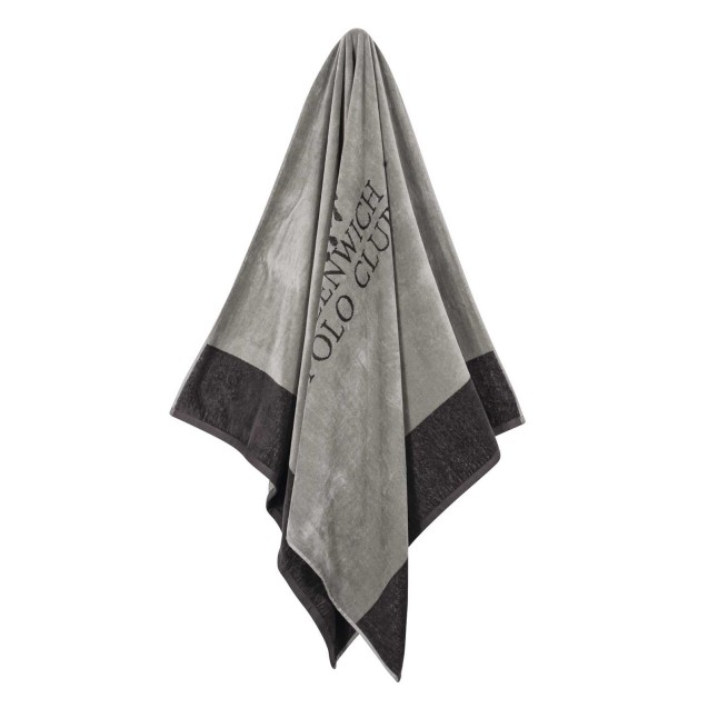 Πετσέτα Θαλάσσης Greenwich Polo Club 4045 Grey 90x170 Πετσέτα Θαλάσσης Greenwich Polo Club 4045 Grey 90x170