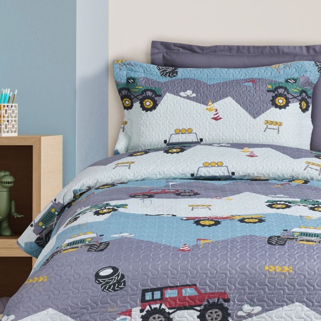 Σετ Παιδικές Μαξιλαροθήκες 2 Τεμαχίων Das Kids 4926 Green- Grey 50x70 Σετ Παιδικές Μαξιλαροθήκες 2 Τεμαχίων Das Kids 4926 Green- Grey 50x70