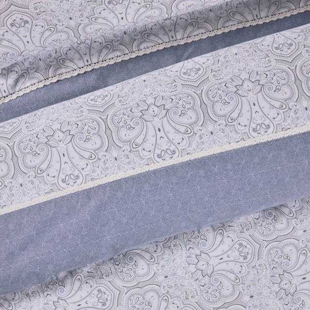 Κουβερλί King Size Das Home 1693 Blue- Grey 230x250 Κουβερλί King Size Das Home 1693 Blue- Grey 230x250