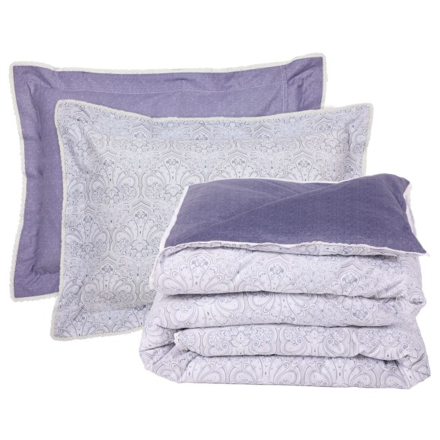 Κουβερλί King Size Das Home 1693 Blue- Grey 230x250 Κουβερλί King Size Das Home 1693 Blue- Grey 230x250