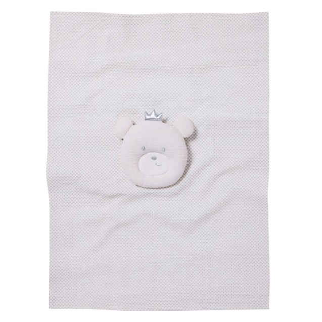 Κουβέρτα Αγκαλιάς Πικέ Das Baby 4958 Grey- White 75x100 Κουβέρτα Αγκαλιάς Πικέ Das Baby 4958 Grey- White 75x100